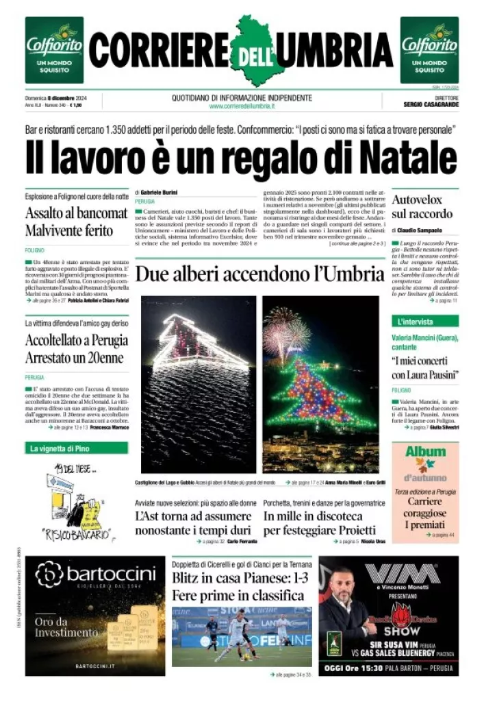 Prima-pagina-corriere umbria-del-2024-12-08